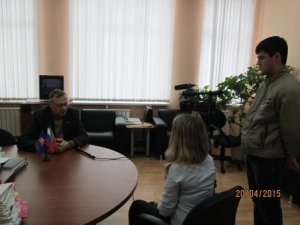 Интервью начальника Управления ПФР Залялов Р.Г. для местного телевидения