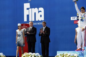 Марсель Имамов наградил призеров Чемпионата мира по водным видам спорта