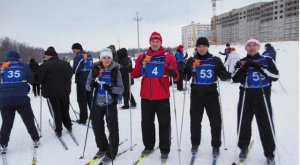III место в соревнованиях по лыжным гонкам