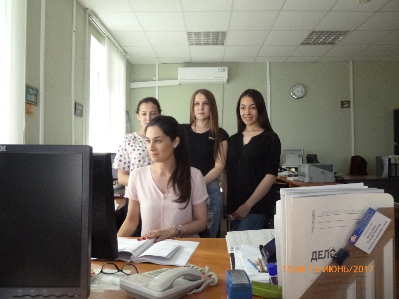 Студенты на практике в Управлении ПФР по Арскому и Атнинскому районам