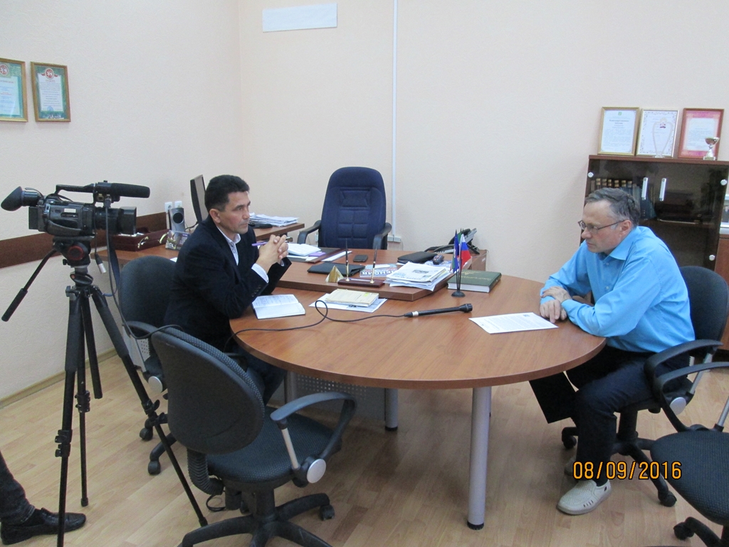 Интервью начальника Управления ПФР  для местного телевидения