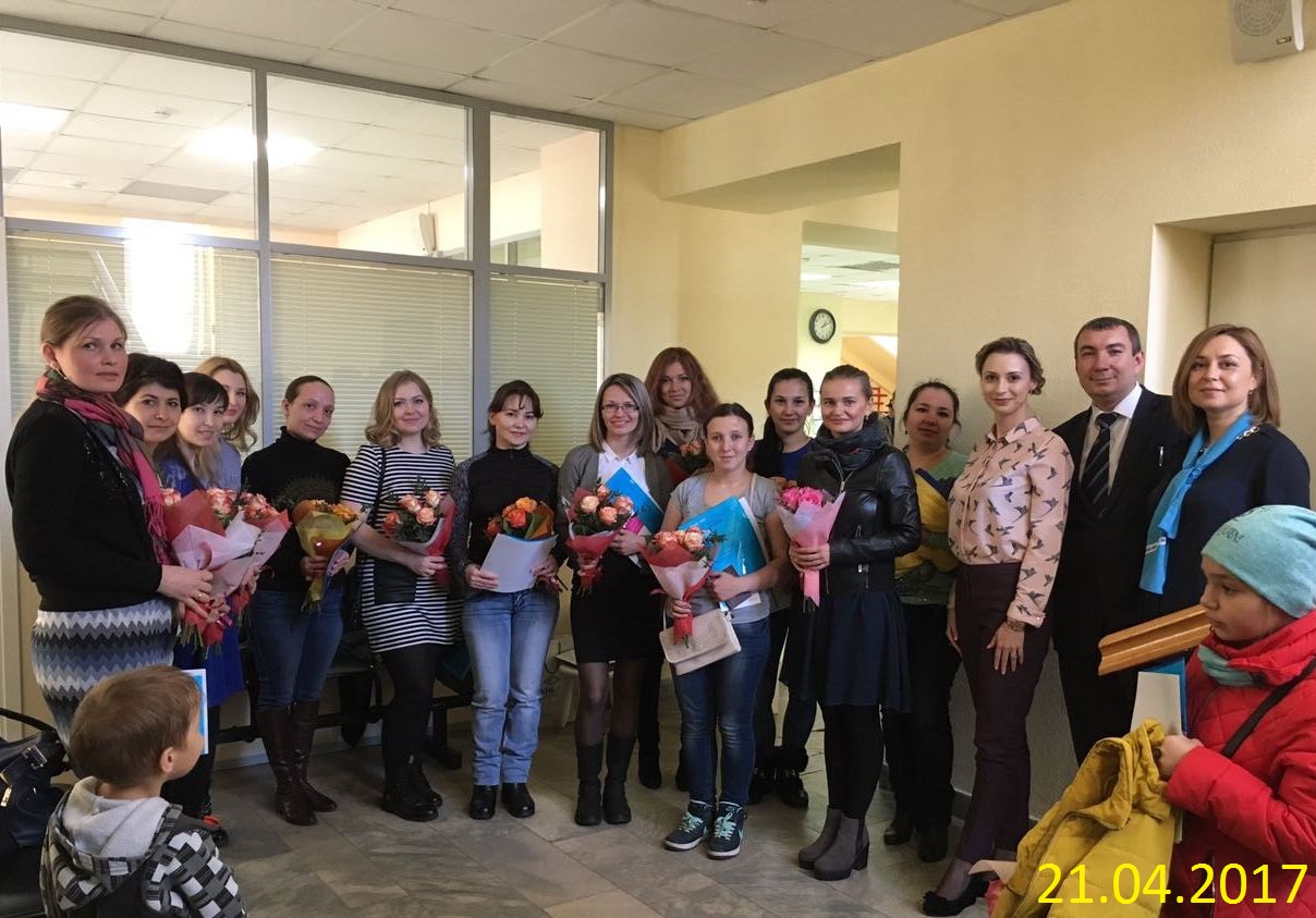 Вручение материнских сертификатов в Управлении Советского района	