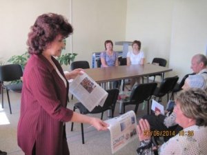 Праздничное настроение у пенсионеров