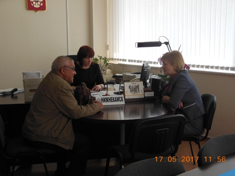 Личный прием заместителем Управляющего ОПФР по РТ 	