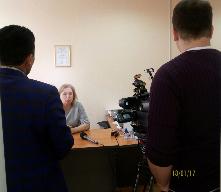 Интервью заместителя начальника Управления ПФР Усмановой Л.В. для местного телевидения