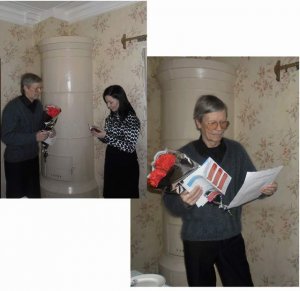 Пенсионное удостоверение вручили юбиляру в день рождения